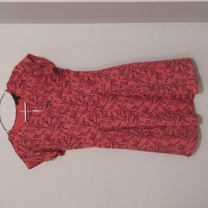 Banana Republic Coral Floral Dress